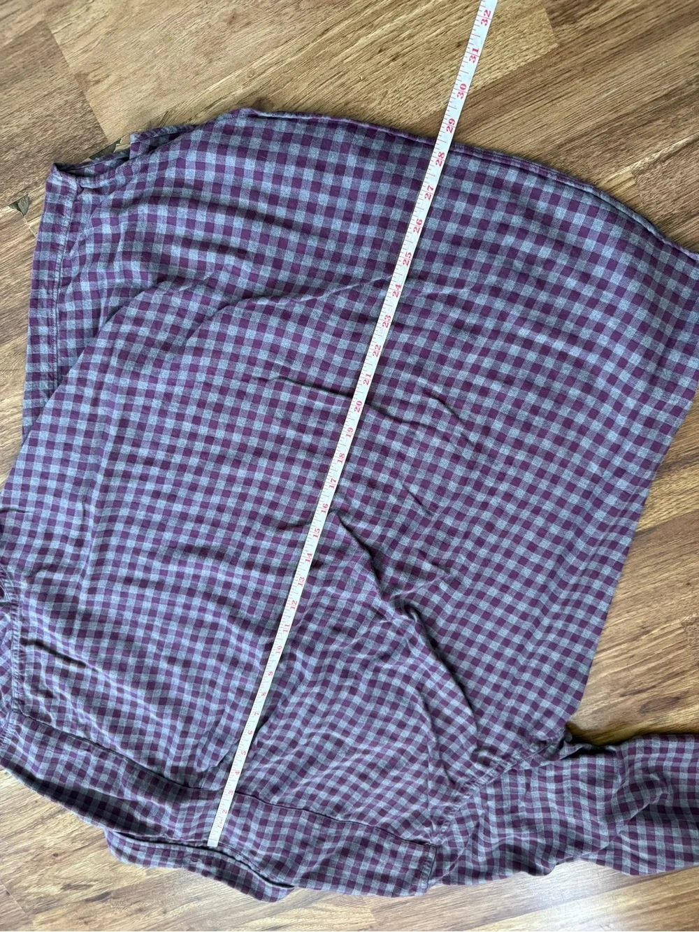 J. Crew Men's Purple and Gray Plaid Button-Down Shirt